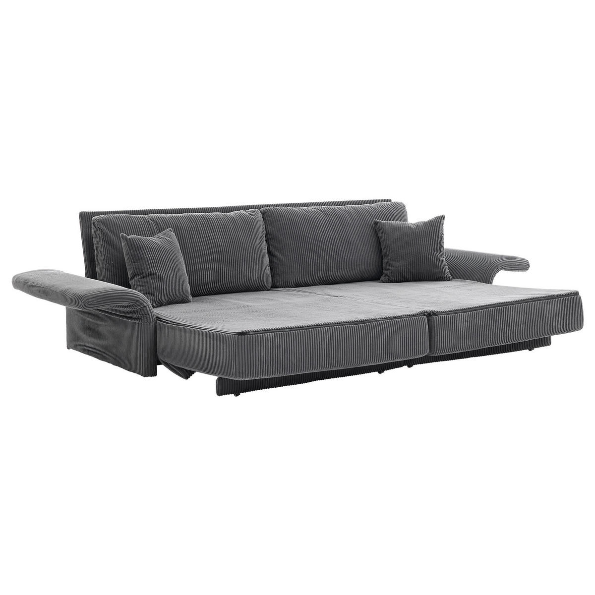 SCHLAFSOFA DE-35218 multifunktional umwandelbar Grau - Grau, Textil (88/84/182cm) - ComfortXL