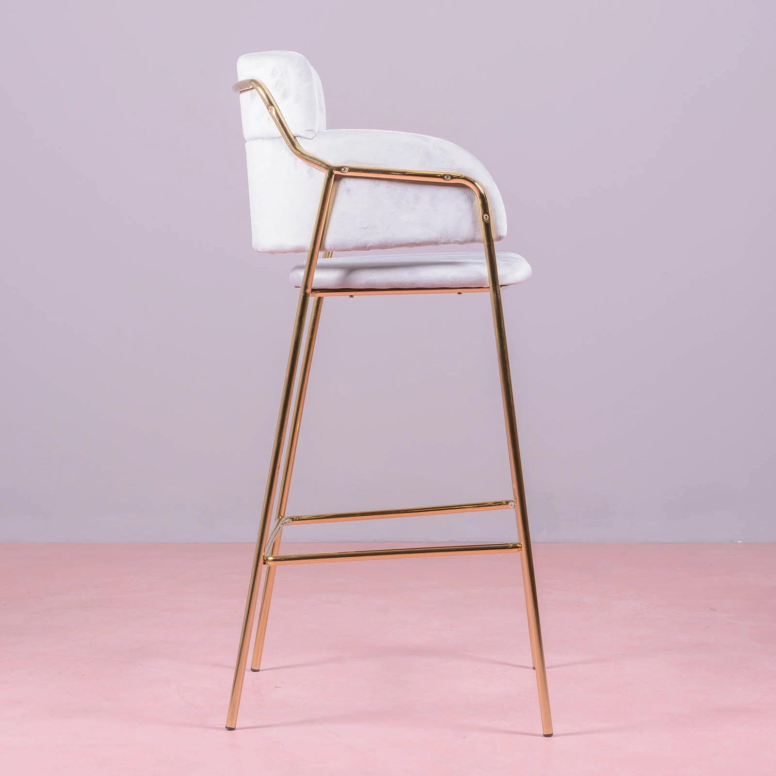 Thumbnail - Nest Dream Hocker, Grau, Textil, 1-Sitzer, 54x107x51 cm, Esszimmer, Barmöbel, Barhocker