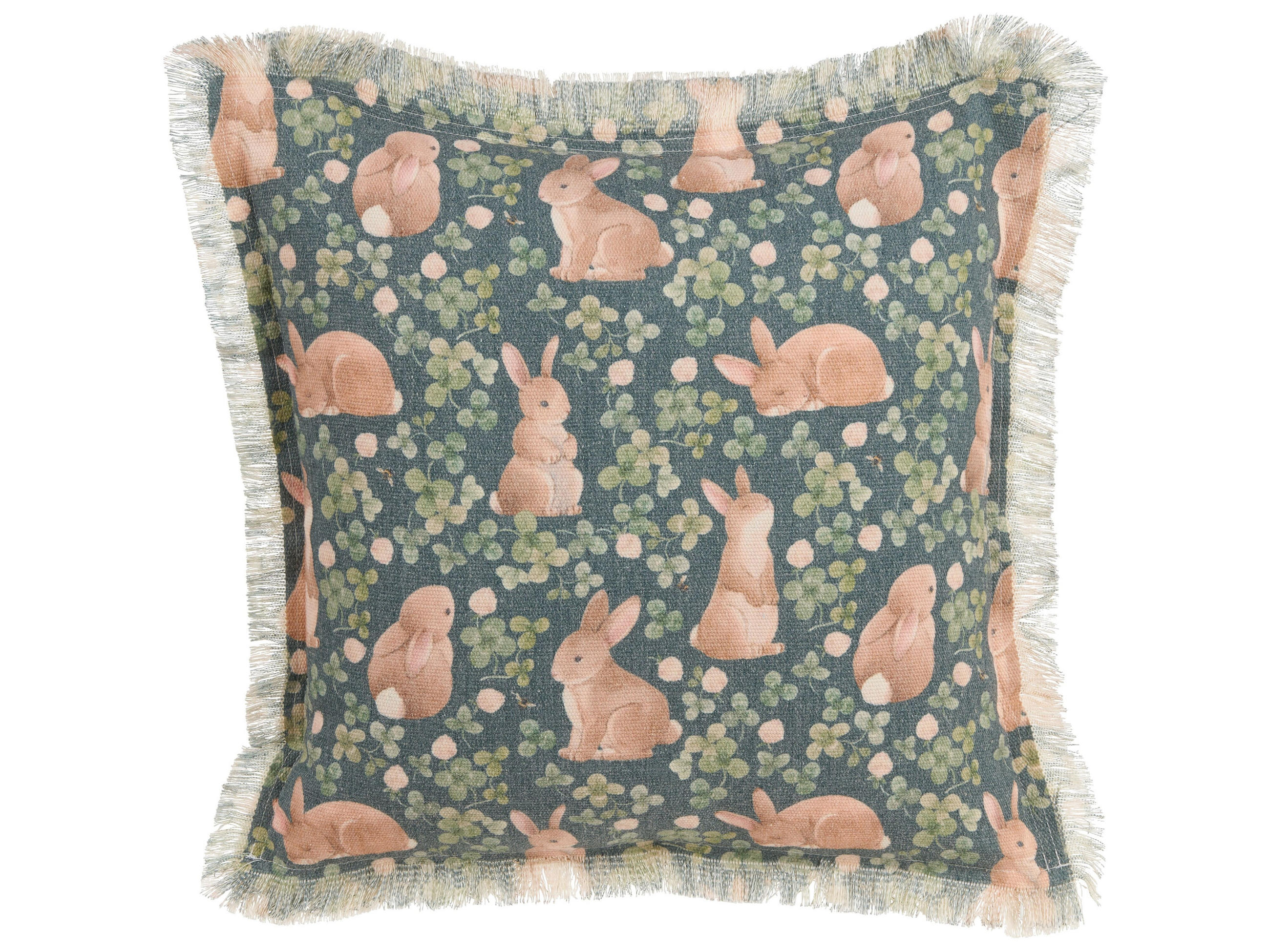 DEKOKISSEN 2er-Set Grün 45/45 cm Alstroemeria - Grün, Naturmaterialen/Textil (45/45cm) - Beliani