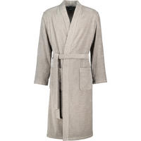 BADEMANTEL HERREN KIMONO WAFFELPIQUE 5508 GRAPHIT - 779 - Grau, Textil (Snull) - Cawoe