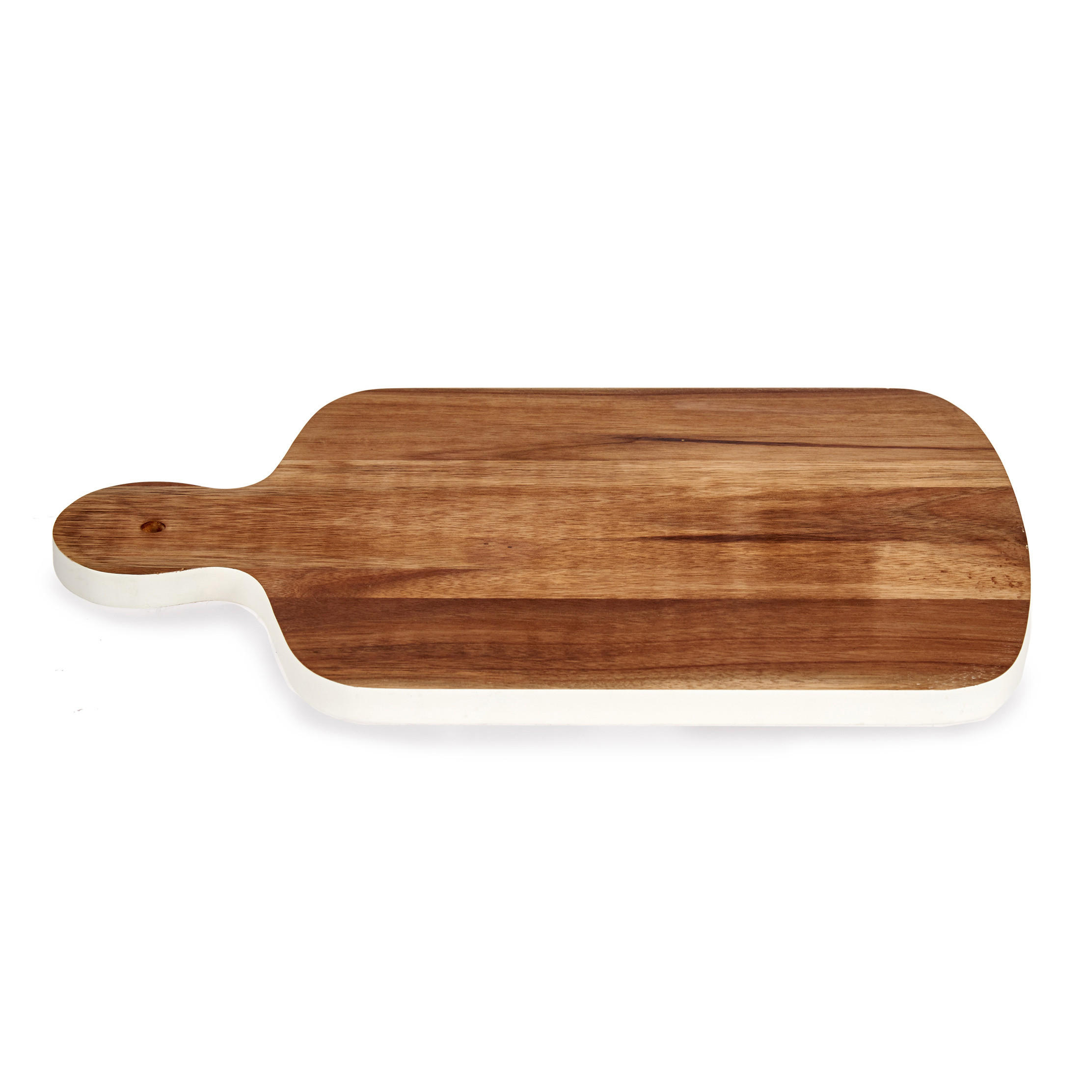 SCHNEIDEBRETT Holz Taro 40/26 cm - Weiß, Holz (26/40cm) - Kinvara