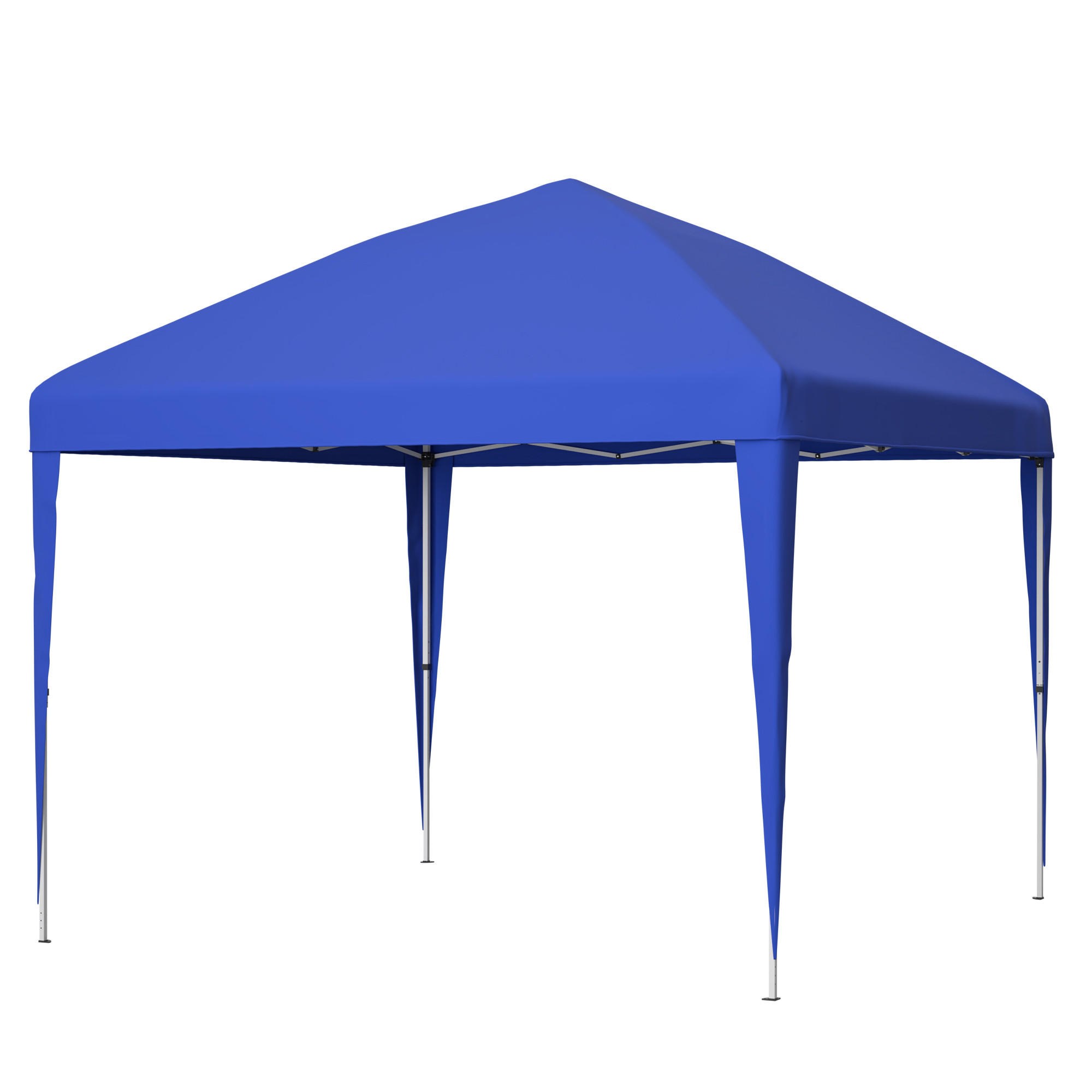 PAVILLON 3x3 m Pop-up – höhenverstellbarer Faltpavillon mit 4 Sandsäcken & Tragetasche, Gartenpavillon, Blau - Blau, Kunststoff (313/197/313cm) - Ej. Life