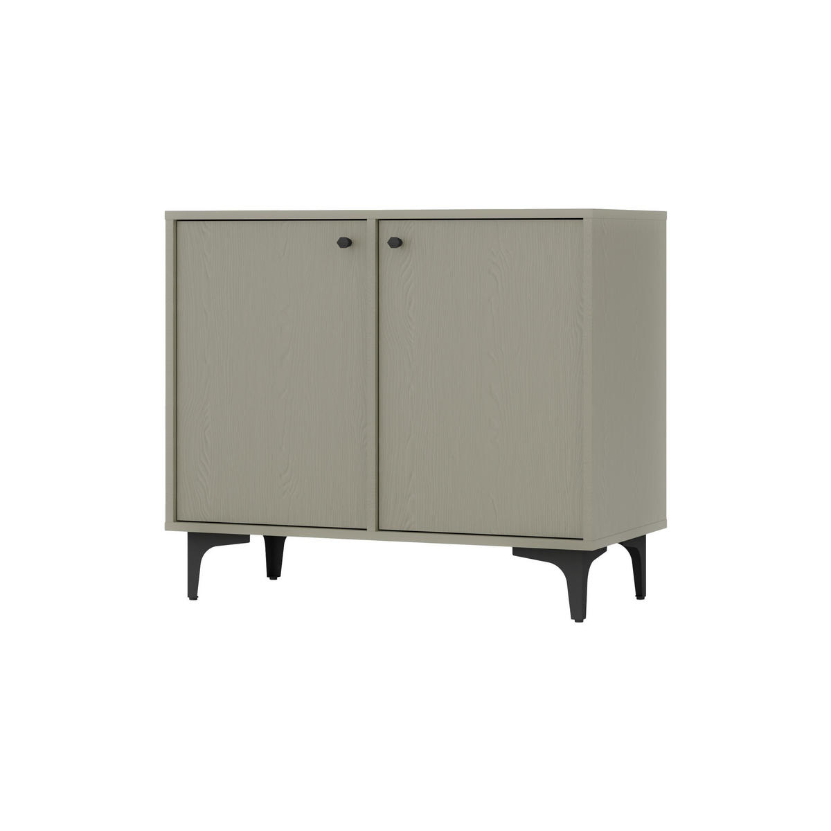 KOMMODE TORINO 84/72/41 cm mit 2 Türen Hellgrün - Hellgrün, Holzwerkstoff (84/72/41cm) - MASSENO
