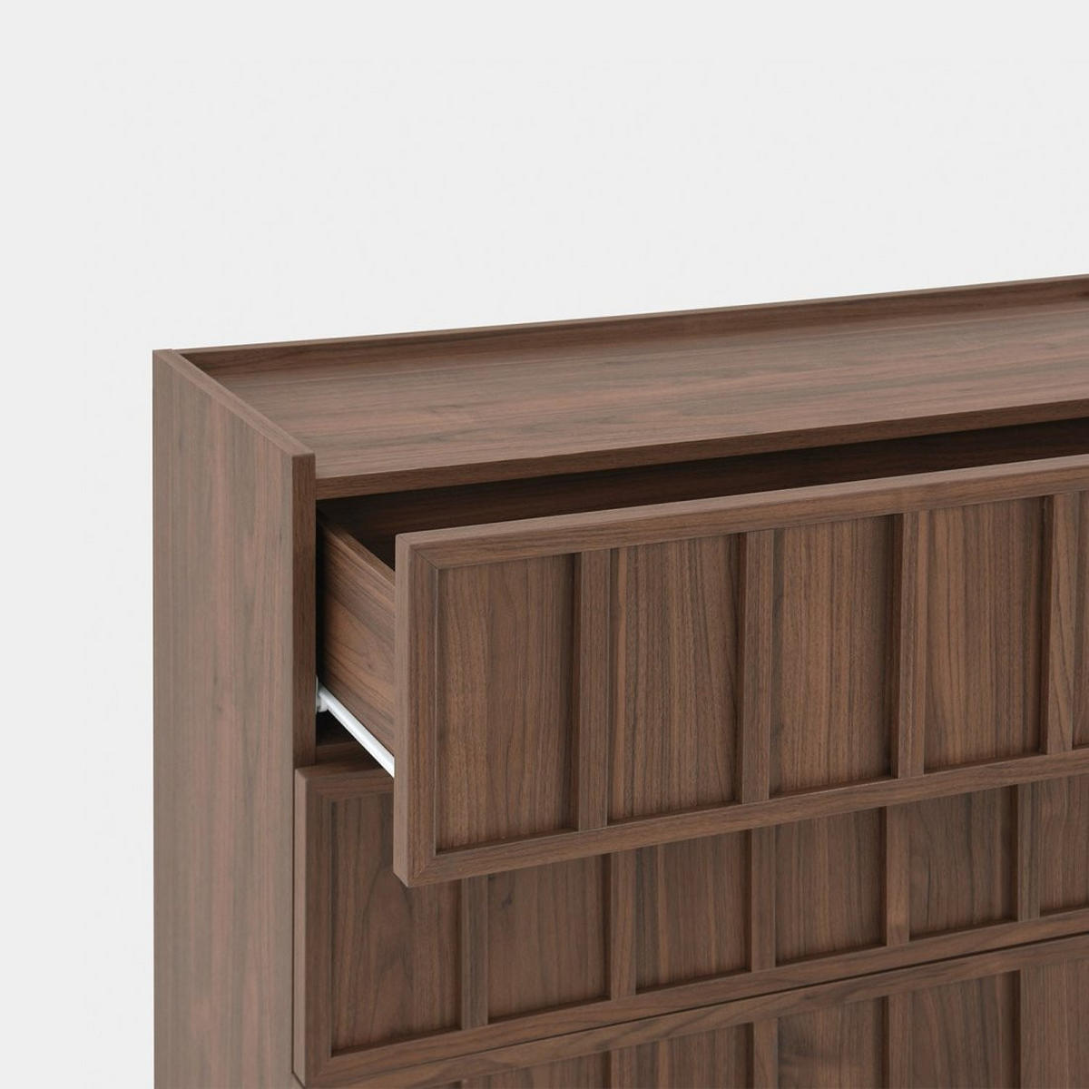 KOMMODE MIT SCHUBLADEN Kairo Walnuss 98 cm x 80 cm - Walnussfarben, Holzwerkstoff (98/80/40cm) - Klast Home