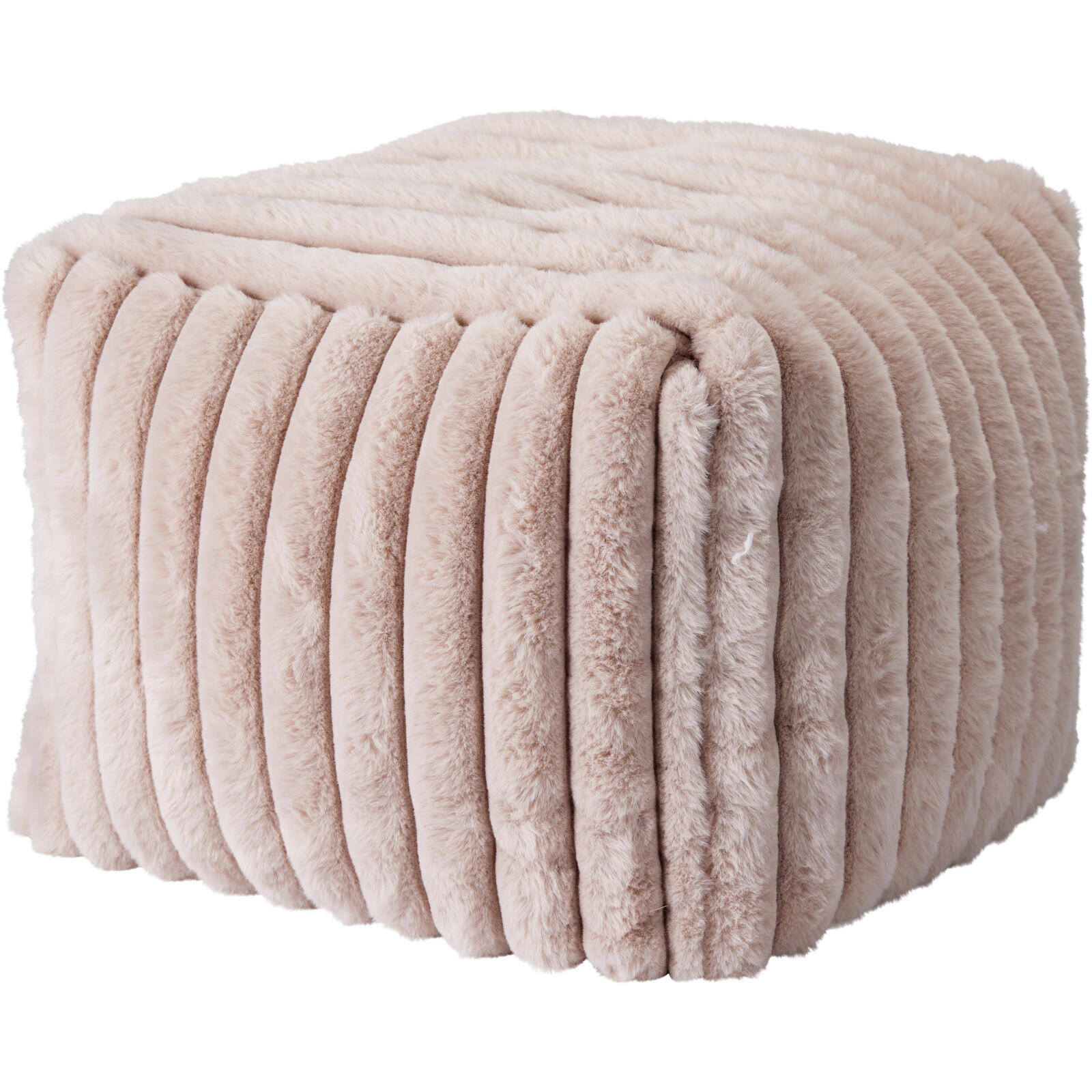 Home Styling Collection Hocker Beige 38x28x38 cm