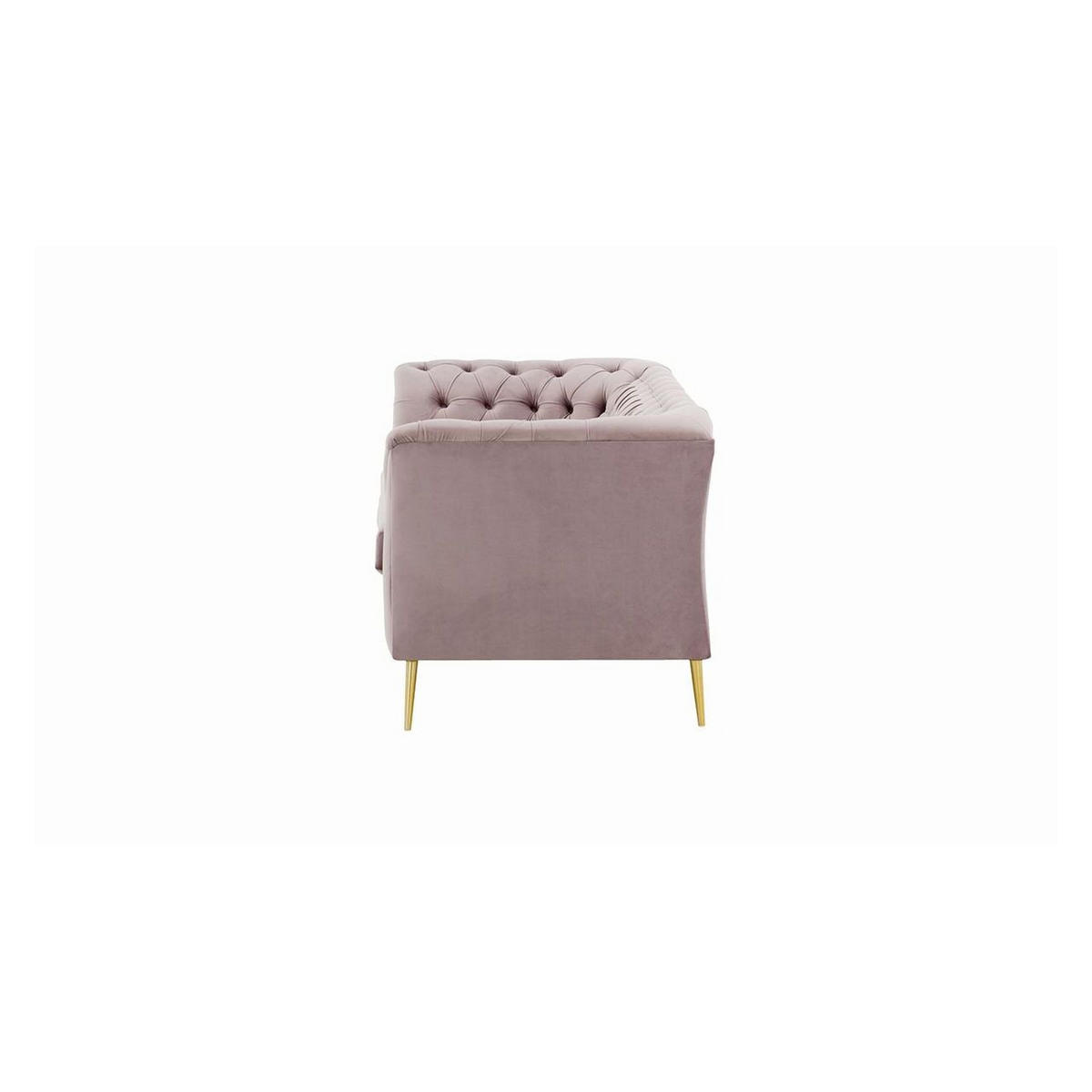 2,5-SITZER-SOFA Chesterfield Modern-Velluto 14 - Lila, Holz/Textil (209/74/80cm)