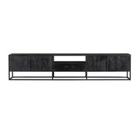 TV-MÖBEL Denver Schwarz 45/240/50 cm - Schwarz, Holz (240/50/45cm) - Starfurn