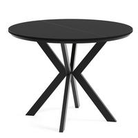TISCH Schwarz EWA Ausziehbar - Schwarz, Holzwerkstoff (100/100/76cm) - Sepro Meble