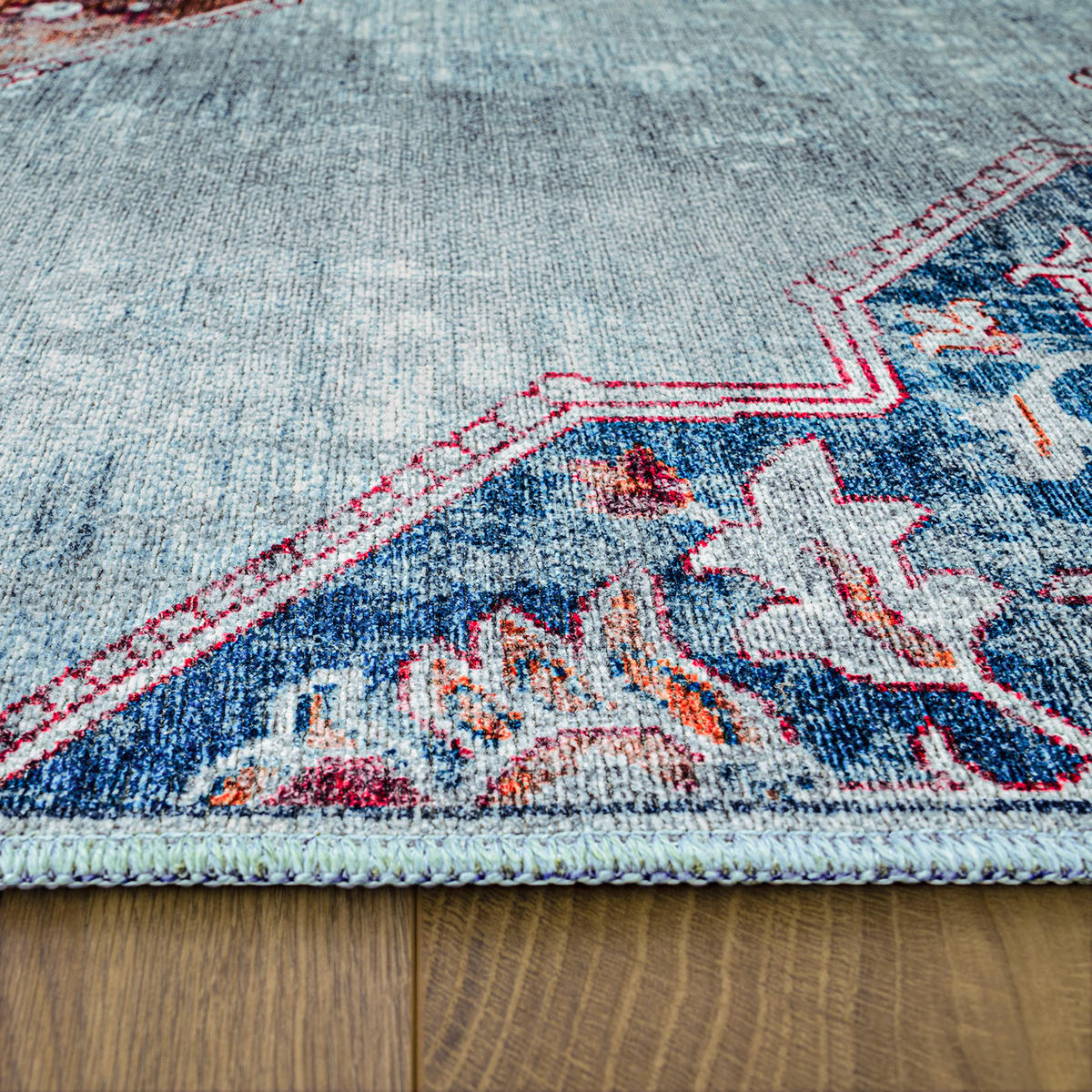 KURZFLORTEPPICH 120/160 cm Lyon 336 - Türkis, Textil (120/160cm) - Paco Home