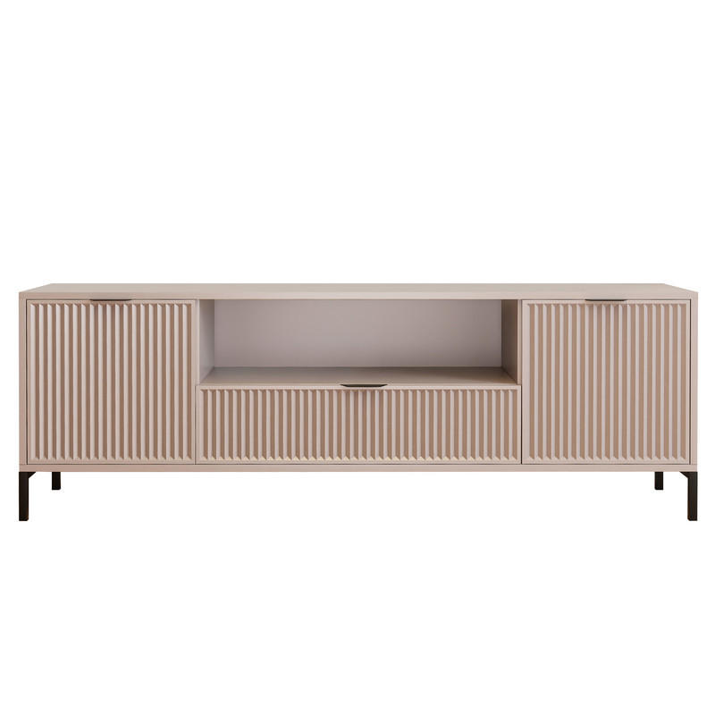 TV-LOWBOARD WAVE 165 cm Cashmere - Beige, Holzwerkstoff (165.3/56.1/40.6cm) - Idohome