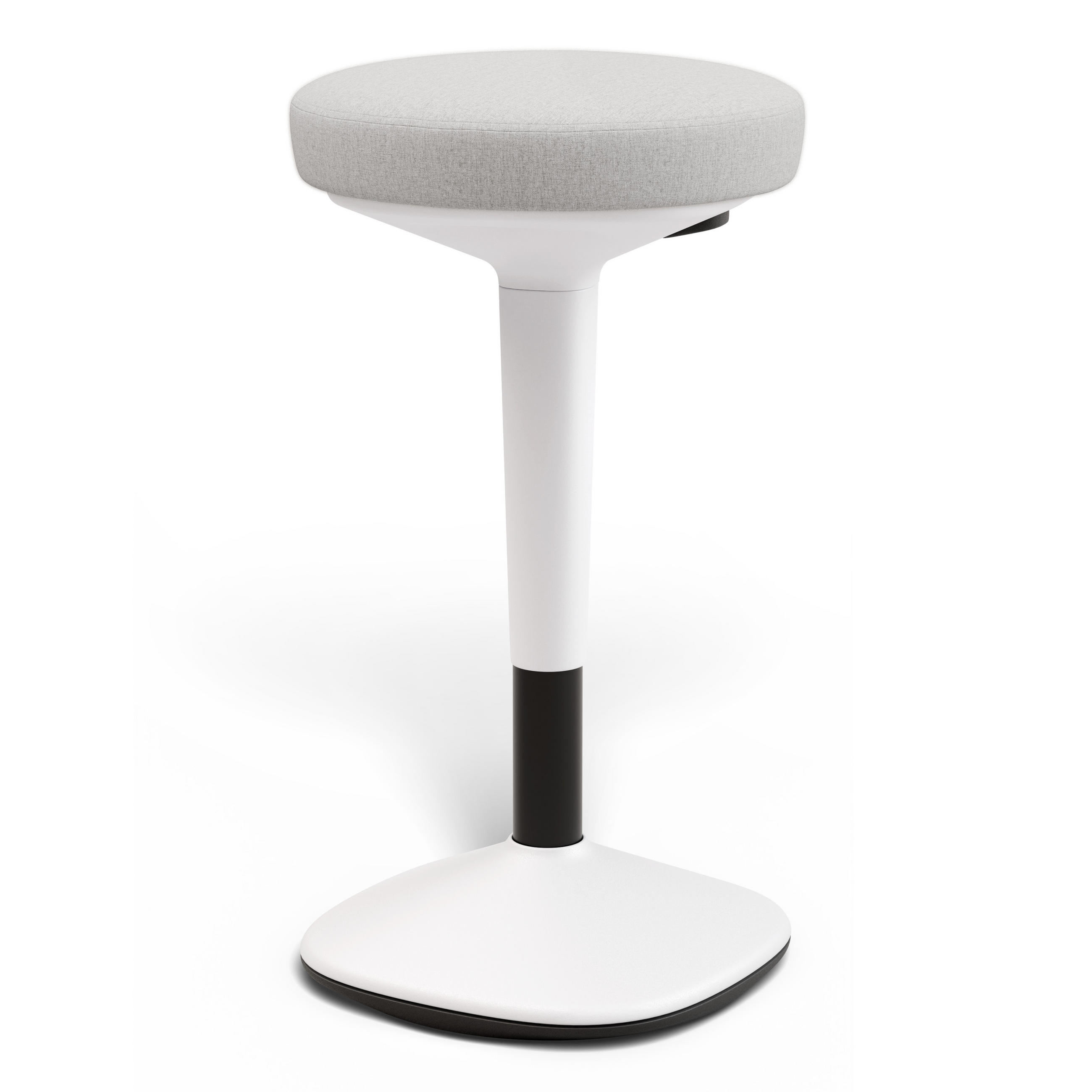 ERGONOMISCHER Balancehocker, Grau - Grau, Kunststoff (37/58/37cm) - Desktronic