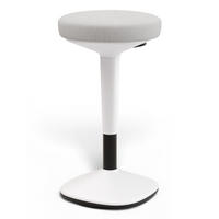 ERGONOMISCHER Balancehocker, Grau - Grau, Kunststoff (37/58/37cm) - Desktronic