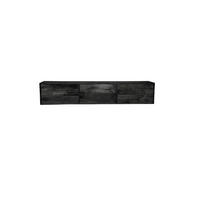 LOWBOARD Quantum Mangoholz 160 cm / 35 cm Schwarz - Schwarz, Holz (160/30/35cm) - Villa Möbel