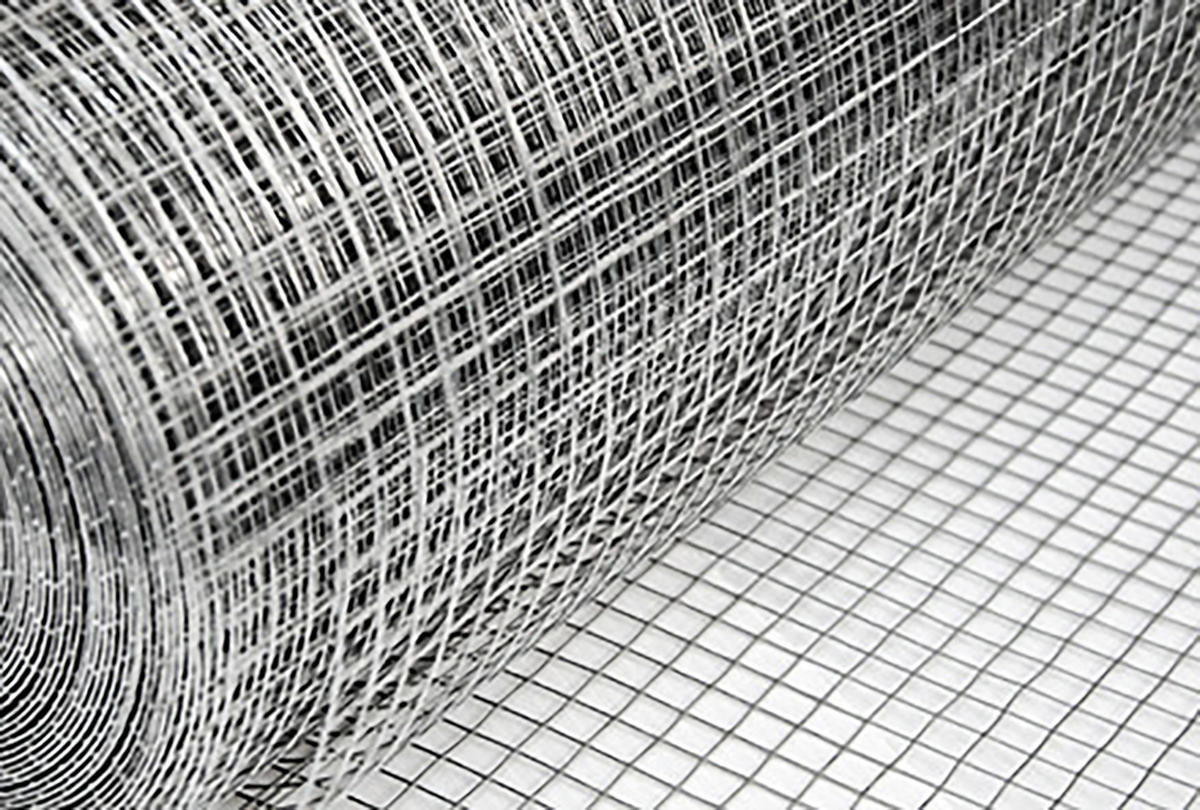 MASCHENDRAHTZAUN Quadratisch, 1/25 m, Silbern - Grau, Metall (0.08/100cm) - Niederberg Metall