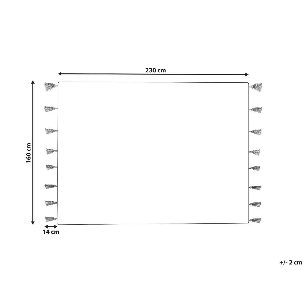 KURZFLOR-KINDERTEPPICH-CAVUS 230/160 cm - Weiß, Textil (160/230cm) - Beliani