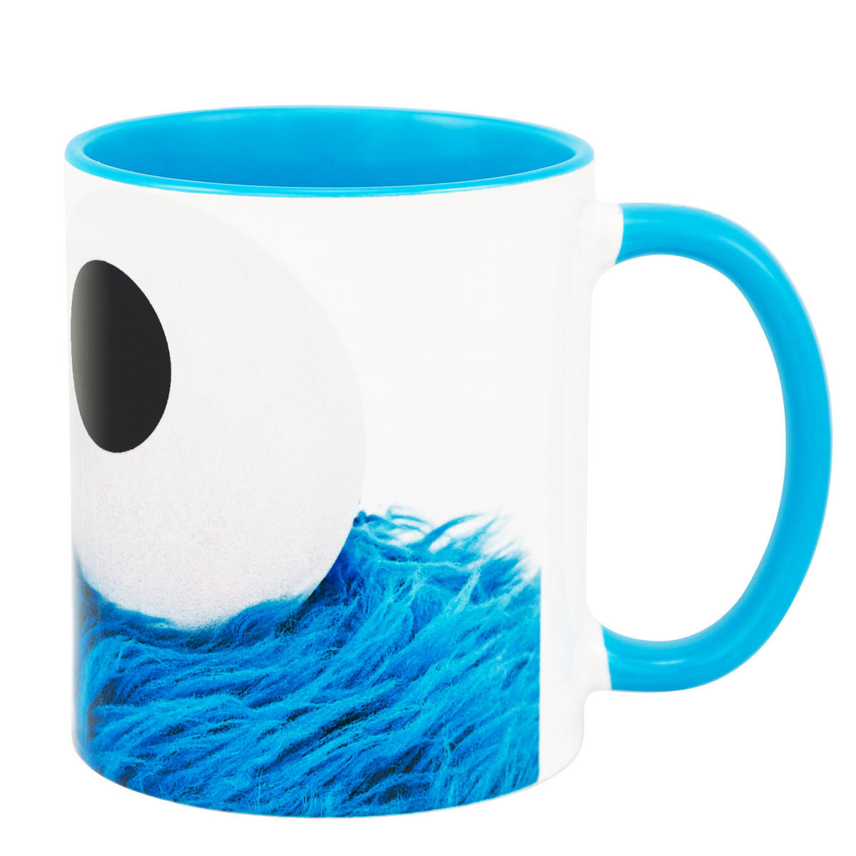 BECHER Sesamstraße Krümelmonster Weiß/Blau 320 ml - Multicolor, Keramik (0.32L) - United Labels