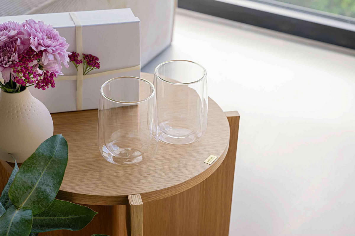 LATTE-MACCHIATO-BECHER Artesano Hot & Cold transparent 360 ml 2er Set - Transparent, Glas (0.36L) - Villeroy & Boch