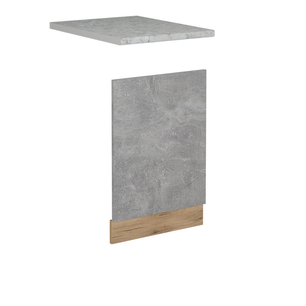 PŘEDNÍ PANEL R-Line Beton - šedá/medově dubová, kompozitní dřevo (45/57.2/1.6cm) - Vicco