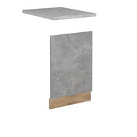 PŘEDNÍ PANEL R-Line Beton - šedá/medově dubová, kompozitní dřevo (45/57.2/1.6cm) - Vicco
