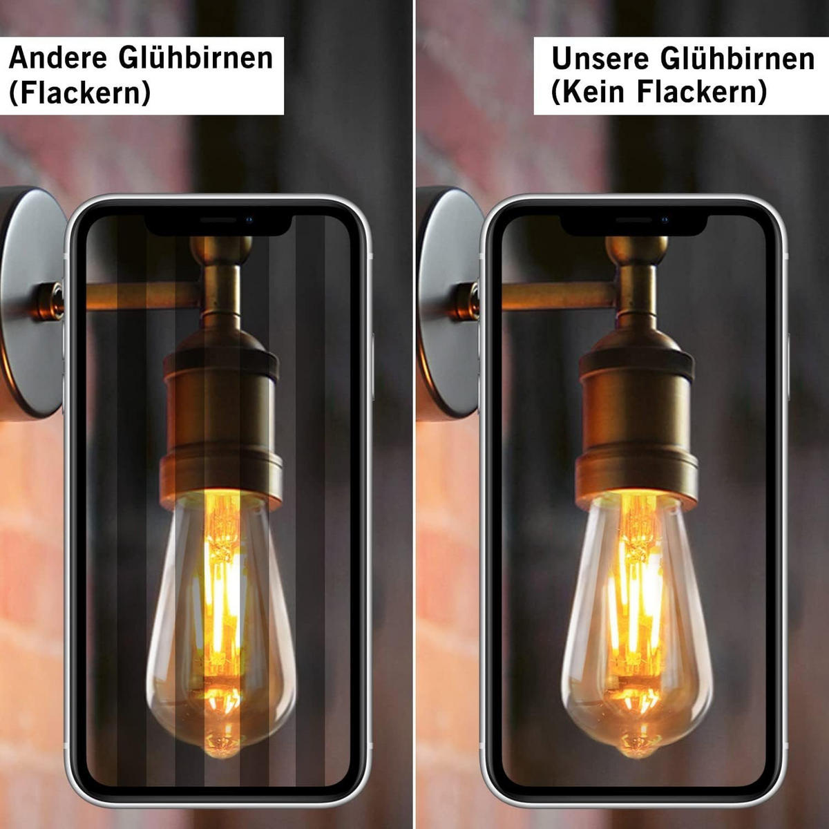 LEUCHTMITTEL Zivoltisara 6.4/6.4/13.5 cm - Braun, Glas (6.4/13.5cm) - ZMH