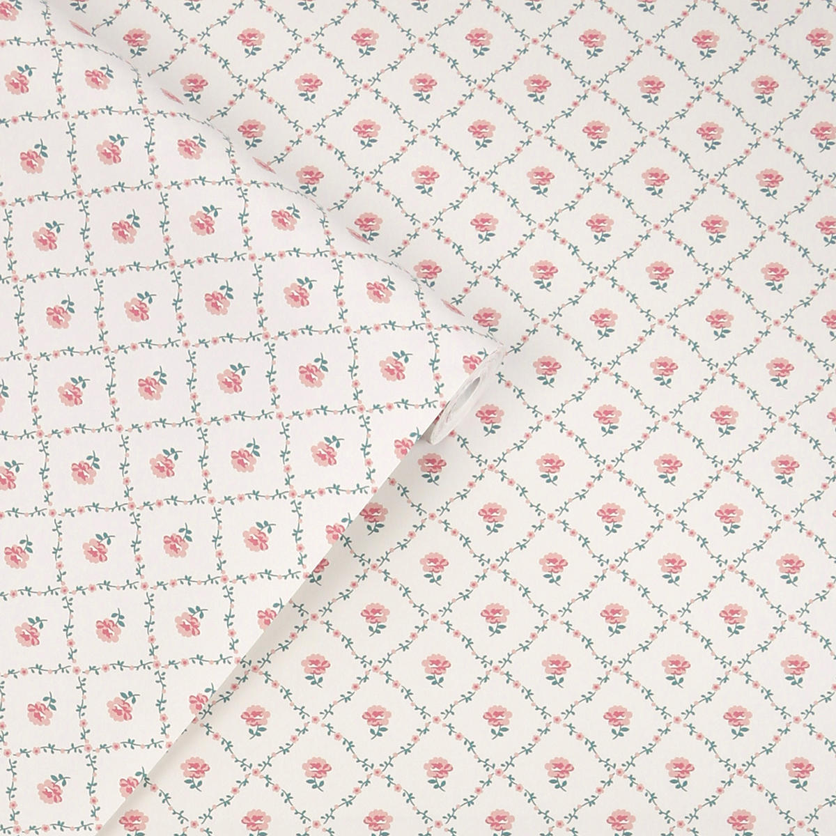 VLIESTAPETE Kate Koralle Rosa - Pink, Papier/Kunststoff (52/52cm) - LAURA ASHLEY