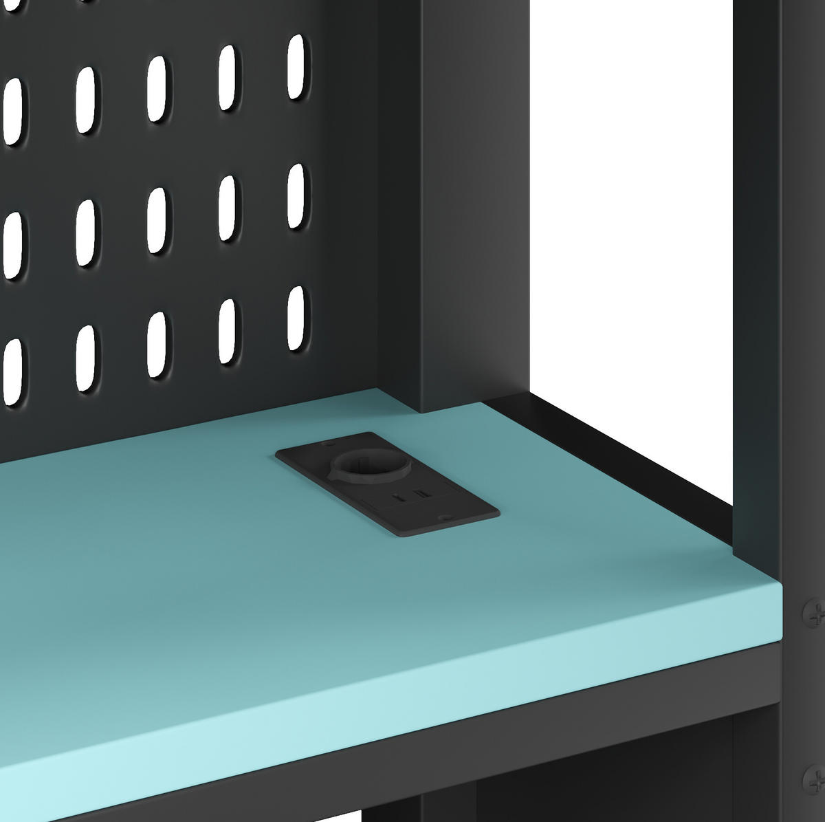 GAMING-HOCHBETT 140x200 cm in Schwarz mit Schreibtisch, RGB-LED und Regalen - Schwarz, Holzwerkstoff (140/200cm) - IVMEU