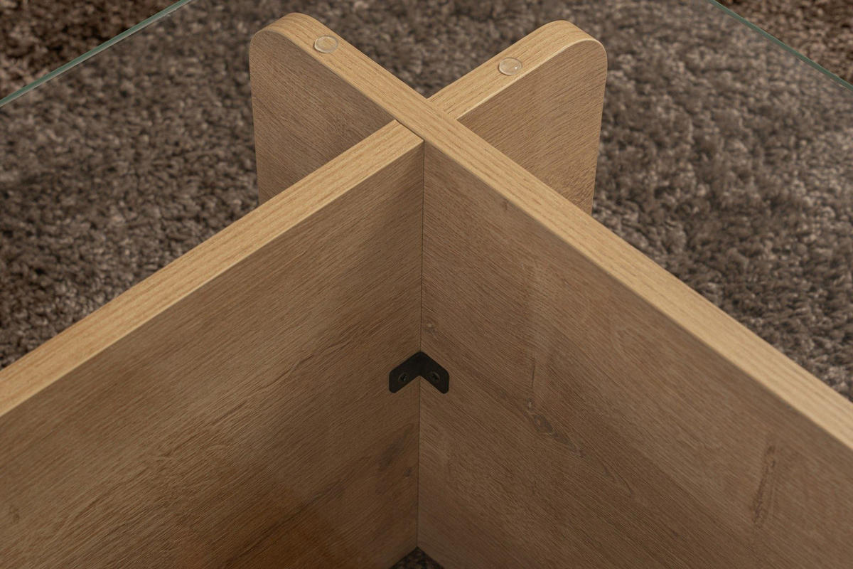 COUCHTISCH flavio hellbraun - Braun, Holz (105/65/30cm) - Habitat Garten