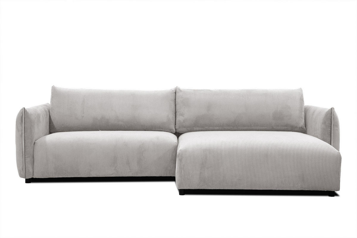 ECKSOFA TAUER 5-Sitzer, weiß - Schwarz/Weiß, Holzwerkstoff/Kunststoff (292/174cm) - Courtois Laville