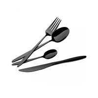 BESTECKSET Schwarz 30/20/8 cm BH3063 - Schwarz, Metall - Berlinger Haus