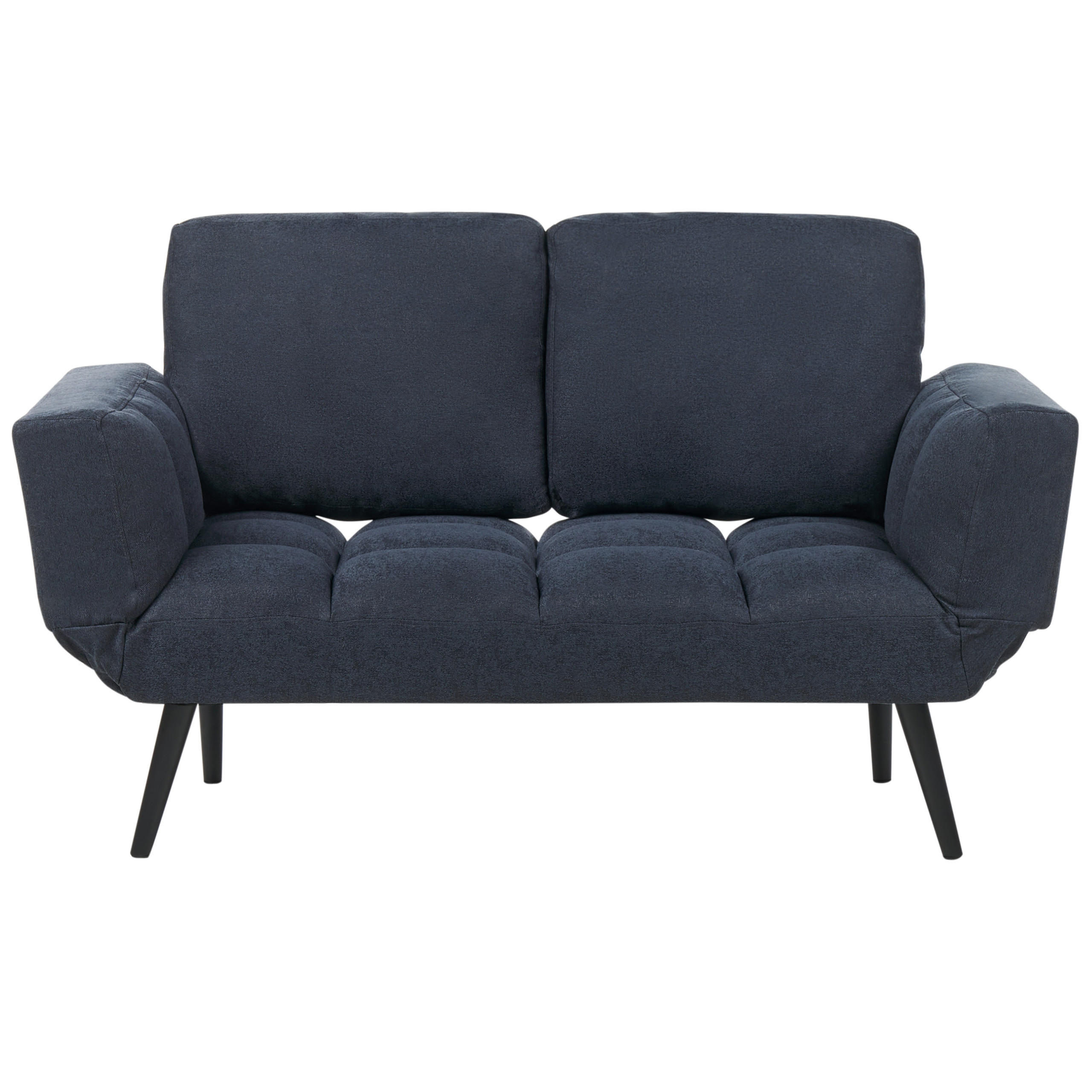 2-SITZER-SCHLAFSOFA blau-grau Brekke - Blau, Textil (158/90/75cm) - Beliani
