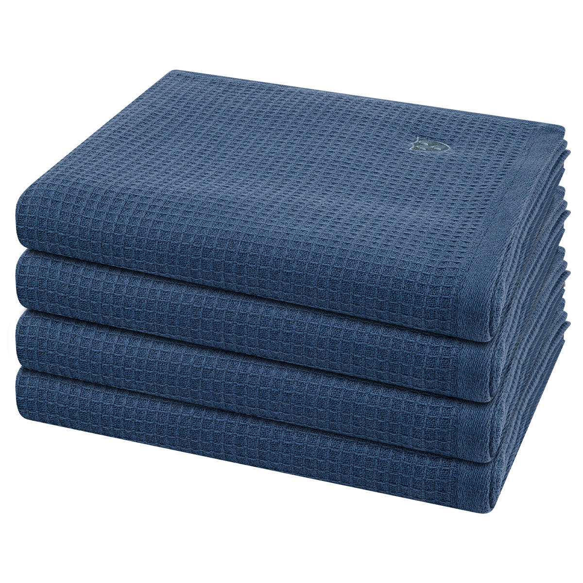 HANDTUCH Pique 4er-Set - Dunkelblau, Textil (50/100cm) - Ross