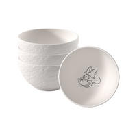 MÜSLISCHALEN Manufacture Rock blanc - Mickey Mouse weiß ø 14 cm 4er Set - Weiß, Keramik (14cm) - Villeroy & Boch