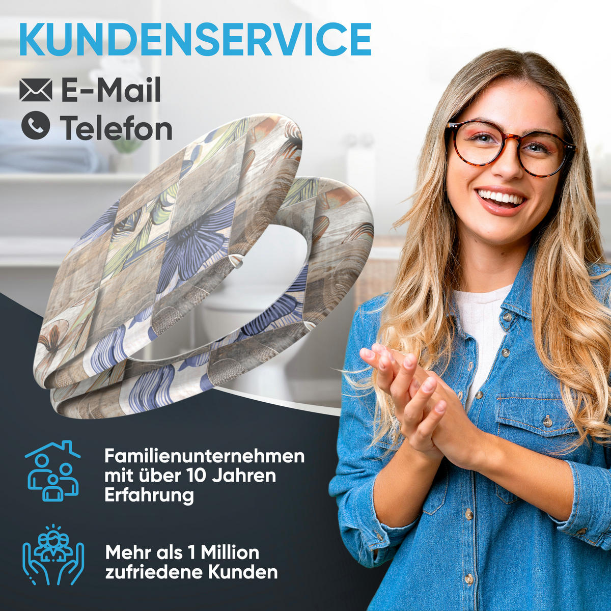 WC Sitz mit Absenkautomatik Livia - Braun, Holzwerkstoff (38/6/47cm) - Sanilo