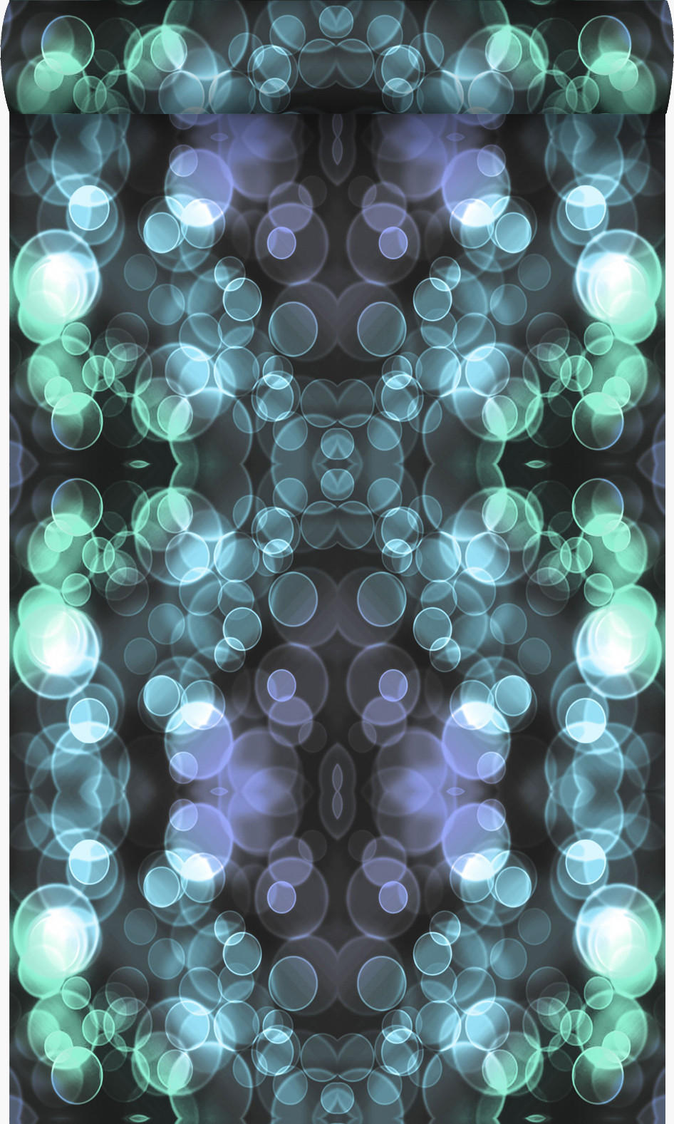 TAPETE Kaleidoskopmuster 53 cm x 10.05 m - Blau, Papier (53/1000cm) - Origin Wallcoverings