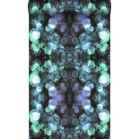 TAPETE Kaleidoskopmuster 53 cm x 10.05 m - Blau, Papier (53/1000cm) - Origin Wallcoverings