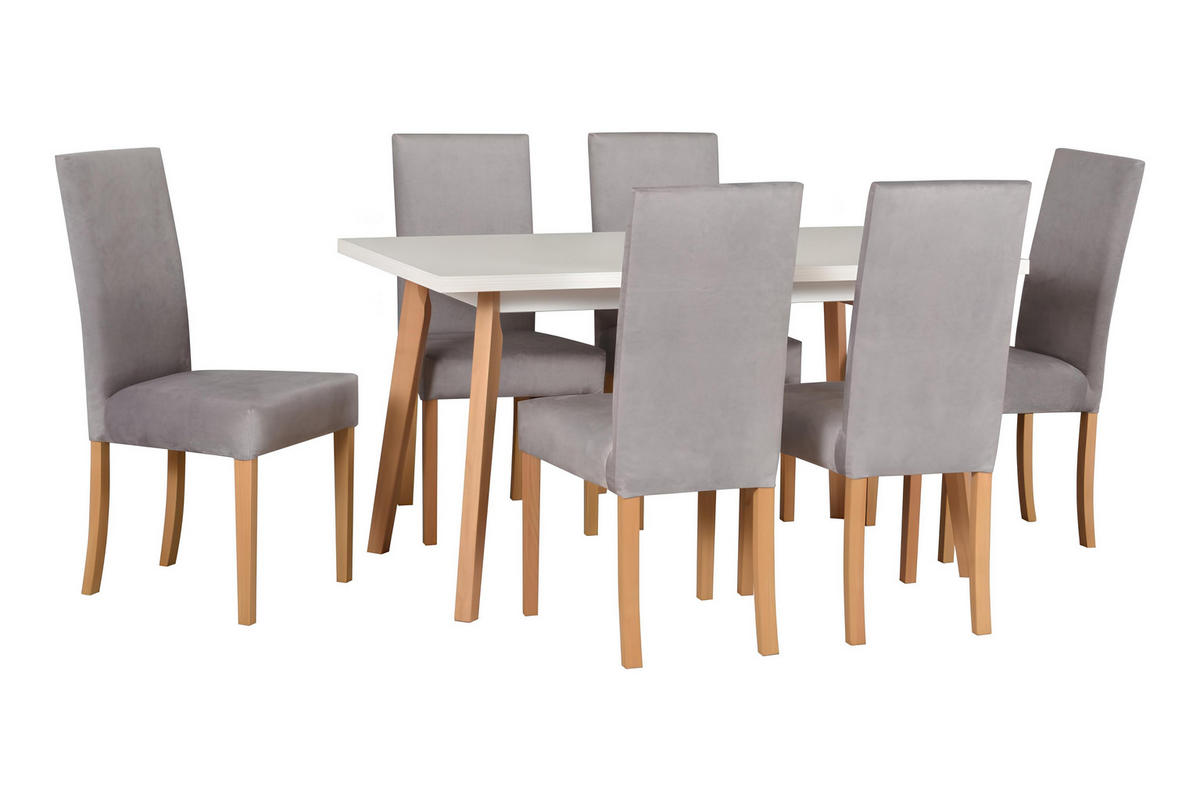 STUHL 2er Roma 2, schwarz - Schwarz, Holz (46/97/41cm) - Leaf Design