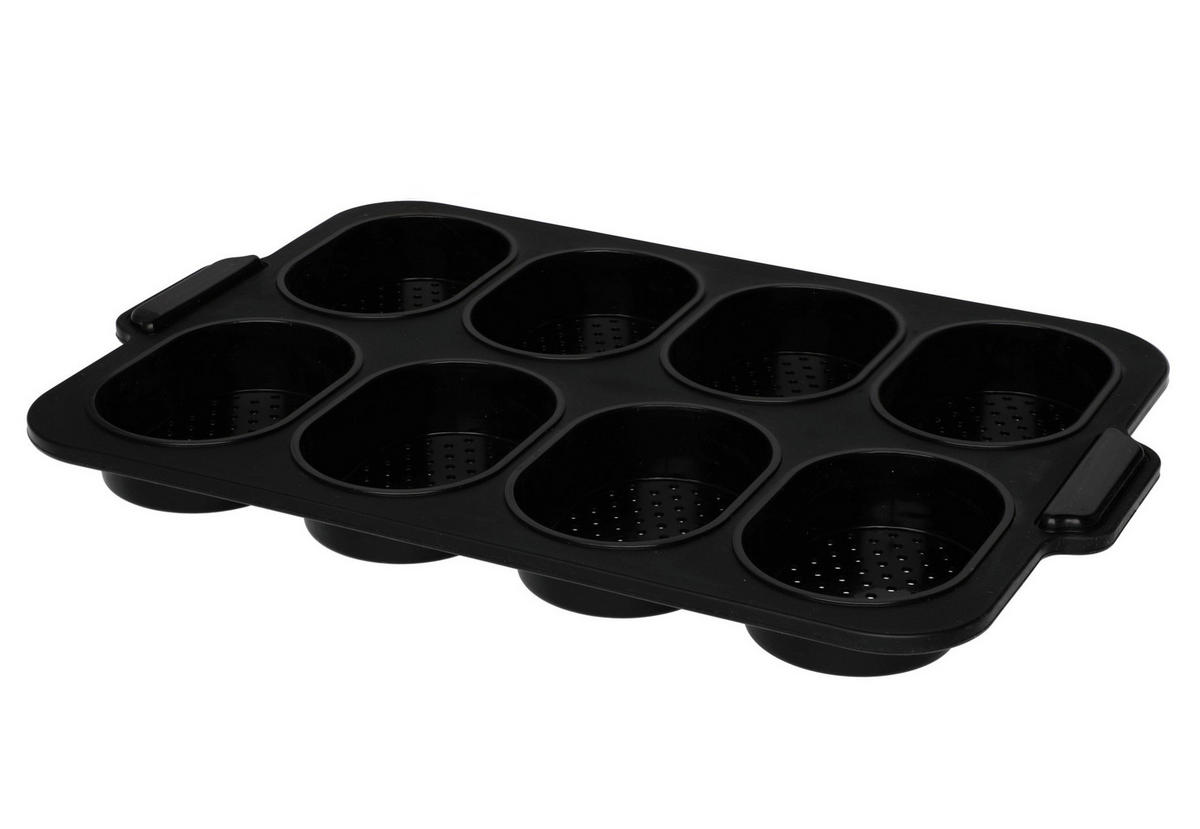 BRÖTCHENFORM Silikon 34/23 cm - Schwarz, Kunststoff (34/2.5/23.5cm)