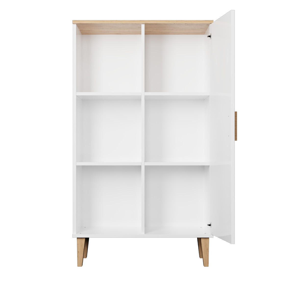 BÜCHERREGAL Denver Weiß - Weiß, Holzwerkstoff (35/120/80cm) - Petits-meubles