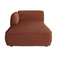 RECAMIERE ohne Schlaffunktion - 1 Person - stoff - terracotta Camilio - Terracotta, Textil (107/74/165cm) - Vente-Unique