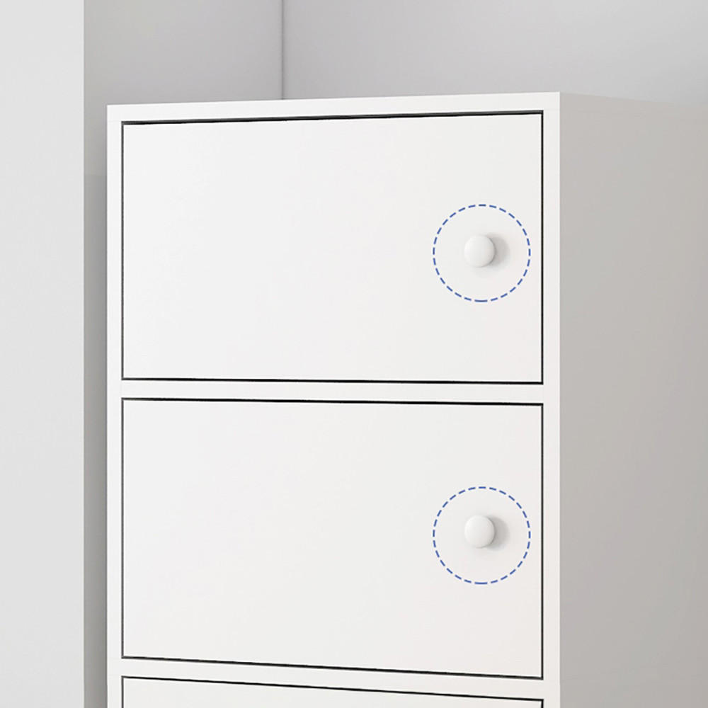 KOMMODE weiß 30/40/102 cm - Weiß, Holz (40/102/30cm) - Rebiko