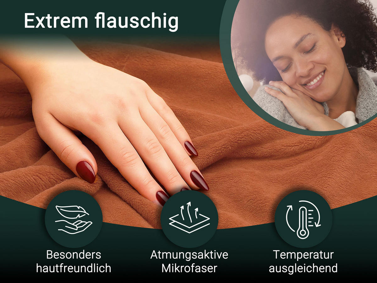 KUSCHELDECKE, 220x240 cm, 100% Polyester - Terracotta, Textil (220/240cm) - Zollner