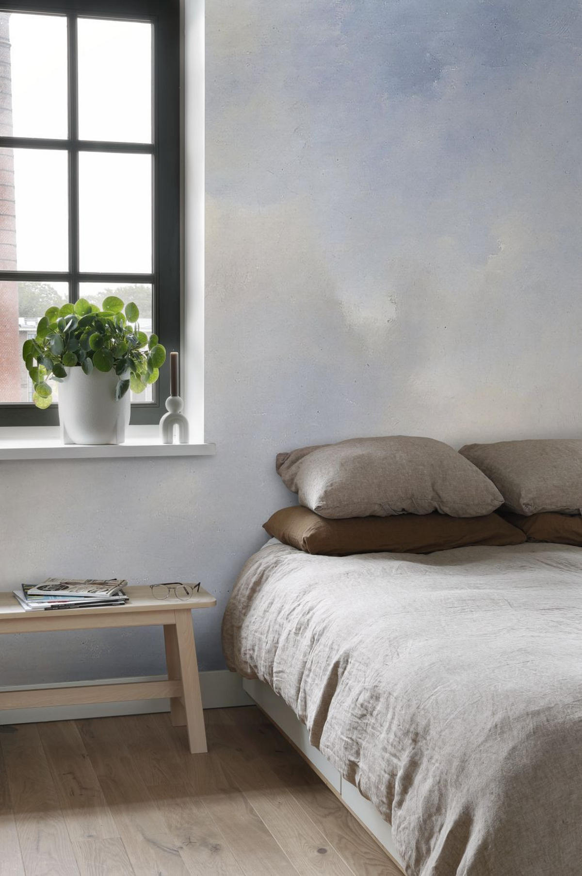 FOTOTAPETE Wolken 350 x 279 cm - Blau, Papier (350/279cm) - ESTAhome