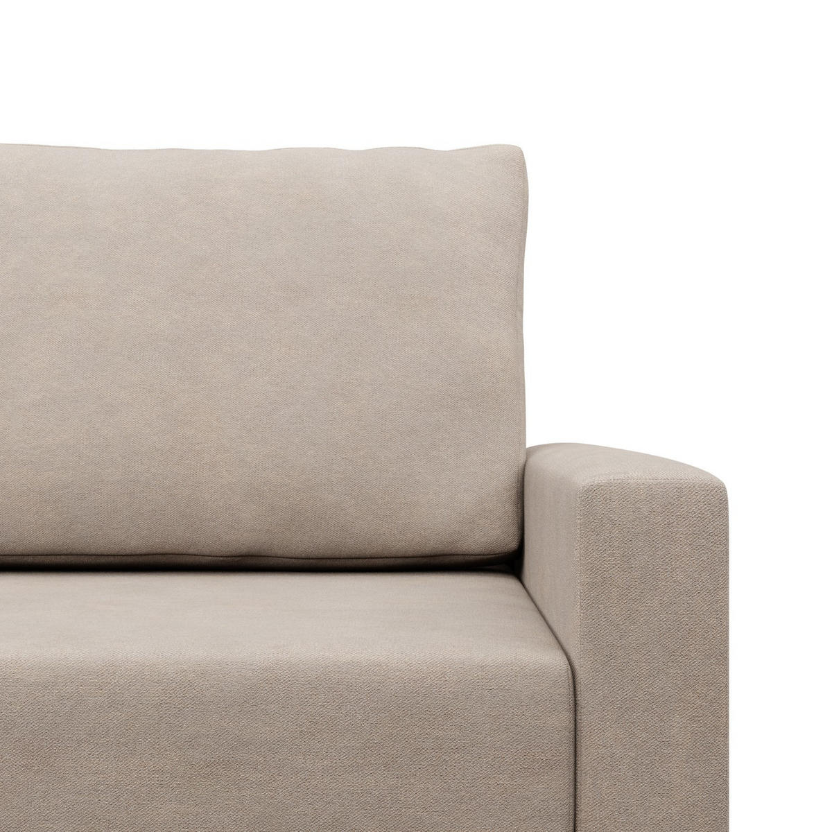 ECKSOFA LINKS MIT SCHLAFFUNKTION BLANK, Beige - Beige, Textil (223/175cm) - Mebligo