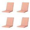GARTENSTUHLKISSEN Neapel 97/49 cm 4er-Set - Pink, Textil (49/6/97cm) - Madison