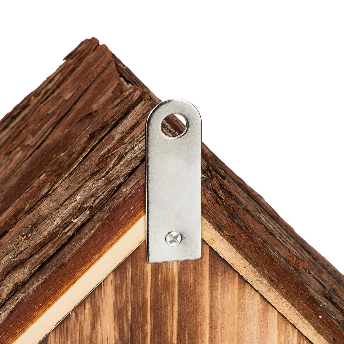 MARIENKÄFERHAUS - Braun, Holz (18/22/12cm) - Relaxdays