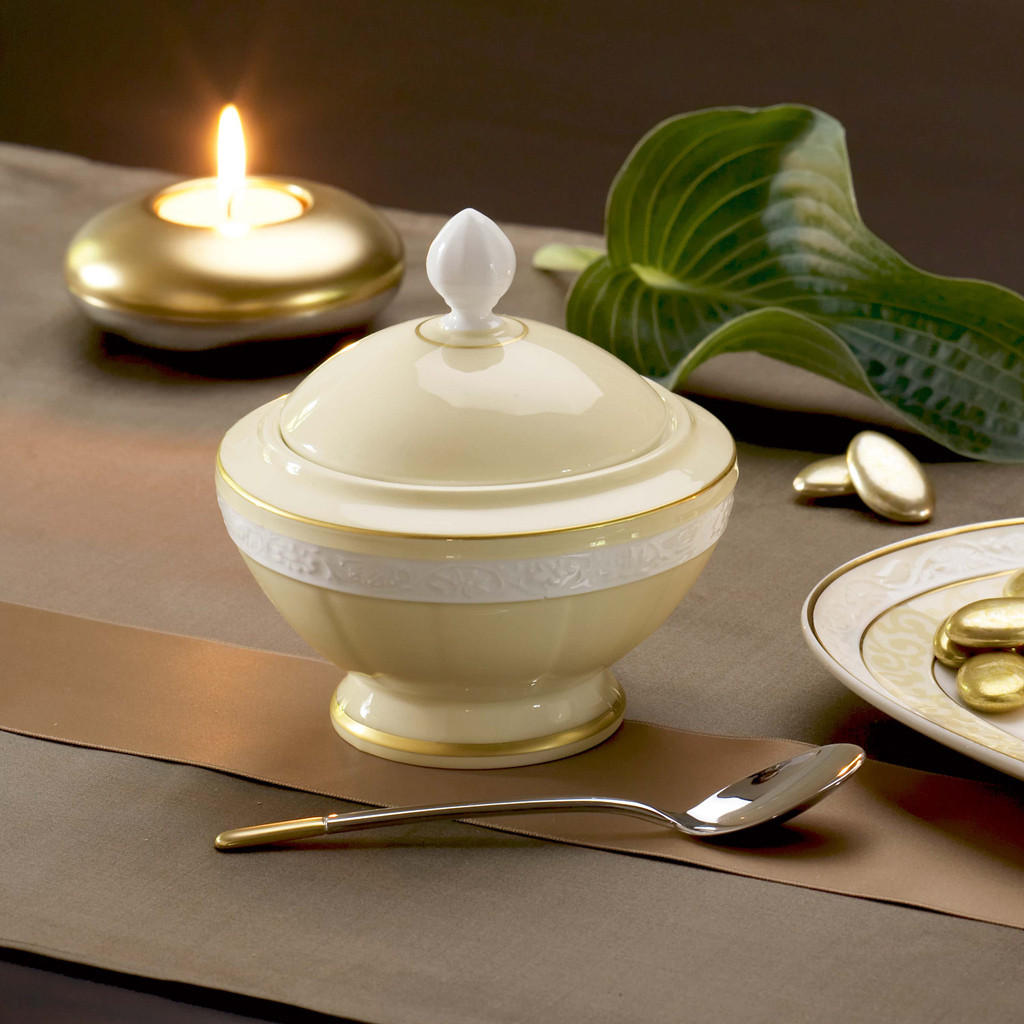 ZUCKERDOSE Ivoire beige 270 ml - Beige, Keramik (11.7/12cm) - Villeroy & Boch