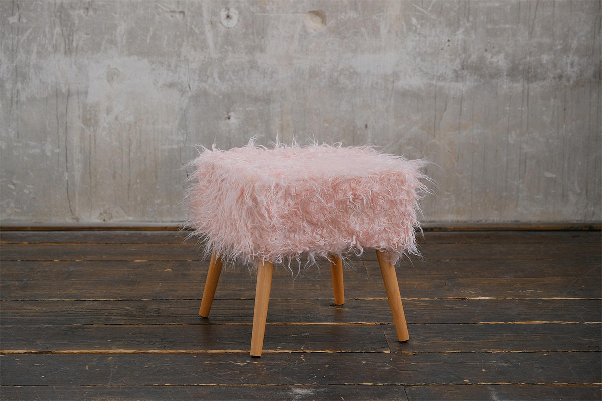 FELLHOCKER FYNN Pink - Pink/Rosa, Fell (42/45/42cm) - KAWOLA