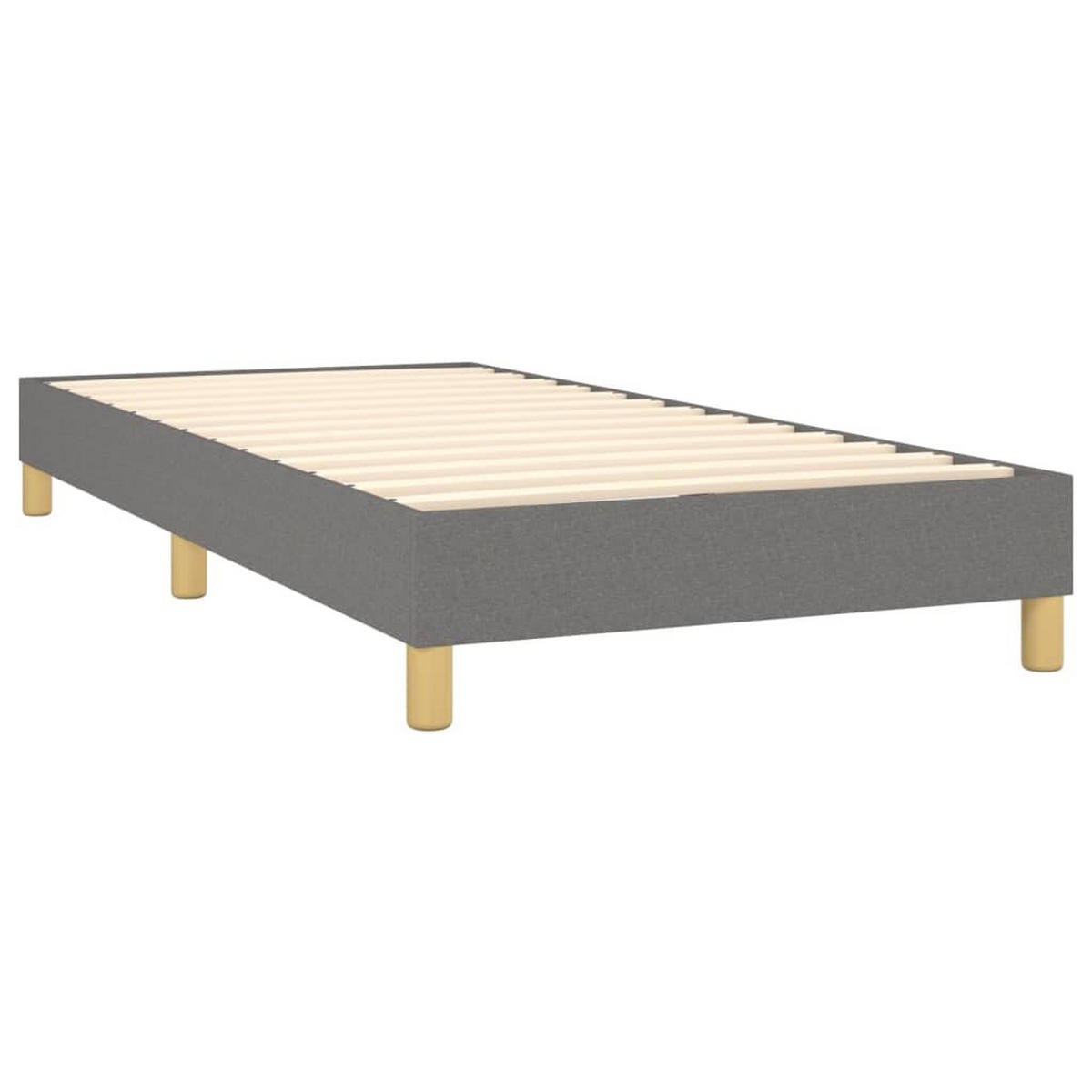 POLSTERBETT Quinn 80/203 cm - Grau, Holzwerkstoff (80/200cm) - Nettlife