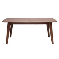 ESSTISCH Ausziehbar Nussbaum L180-230 FIFTIES - Walnussfarben, Holz (230/100/75.5cm) - Miliboo