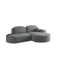 ECKSOFA Girona Mit Schlaffunktion - Dunkelgrau, Holzwerkstoff/Textil (278/179cm) - Fun Möbel